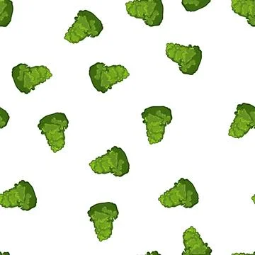 Pattern landscape garden shrub cartoon vector Stockillustratie