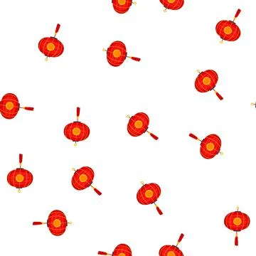 Pattern lantern chinese lamp cartoon vector 스톡 일러스트
