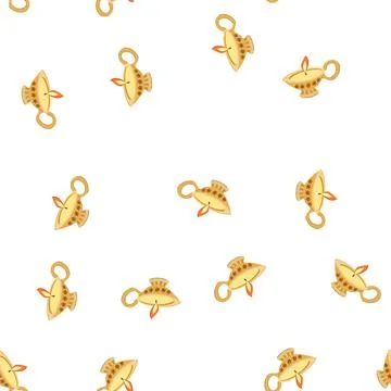 Pattern lantern diwali lamp cartoon vector Stock Illustration