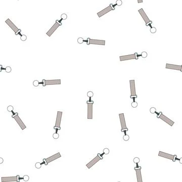 Pattern lanyard key ring clip cartoon vector Stock Illustration