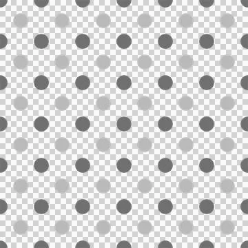 Pattern of large polka dots on transparent, png for arts, crafts, fabrics, .. Stock Illustration