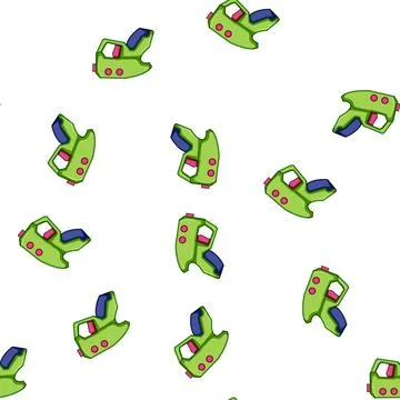 Pattern laser blaster gun cartoon vector イラスト素材