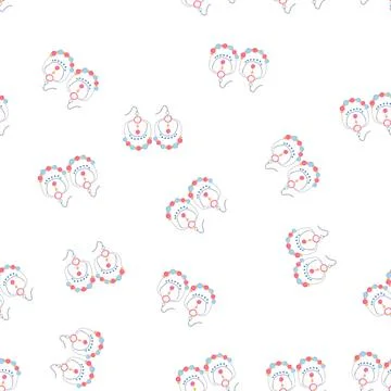 Pattern laser boho earrings cartoon vector Illustrazione stock