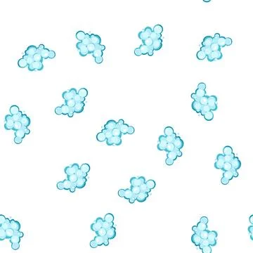 Pattern lather shampoo foam cartoon vector Stock Illustration