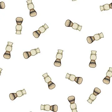 Pattern lather shaving brush cartoon vector Stock Illustration
