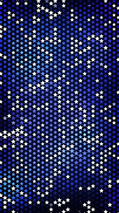 Pattern of a lattice of blinking stars in blue and white. Looped animation Stock Footage 314817701