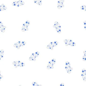 Pattern laundry bath soap foam cartoon vector Illustrazione stock