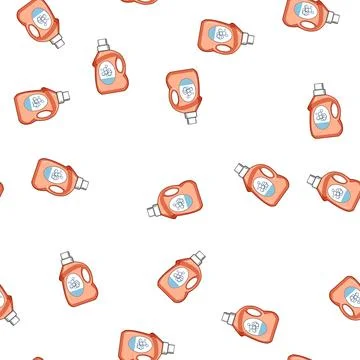 Pattern Laundry detergent bottle for cleaning housework 스톡 일러스트