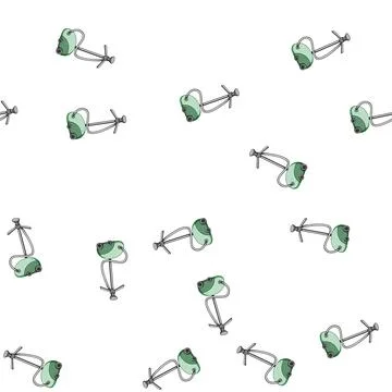 Pattern laundry garment steamer cartoon vector Stock Illustration