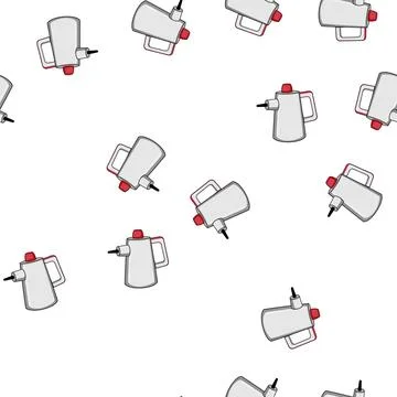 Pattern laundry steam cleaner cartoon vector Stockillustratie