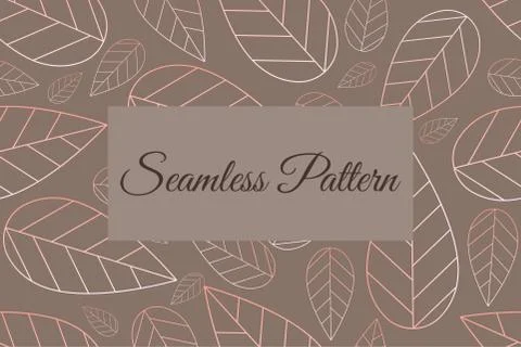 Pattern of laurel leaves Stock Illustration