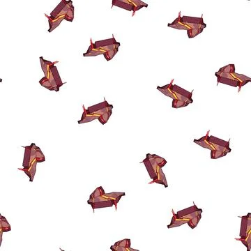 Pattern Lava flowing over rock platform Stock Illustration
