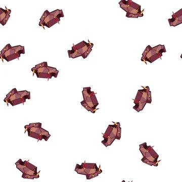 Pattern Lava platform with molten rock flowing 스톡 일러스트