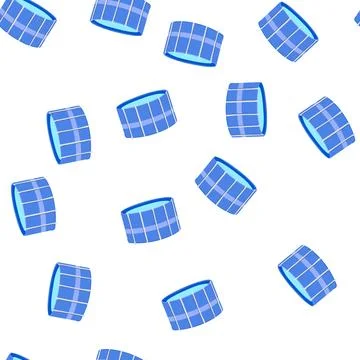 Pattern lawn inflatable swimming pool cartoon vector イラスト素材