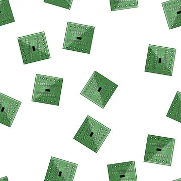 Pattern layout circuit board cartoon vector イラスト素材