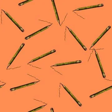 Pattern lead pencil sketch hand drawn Illustration