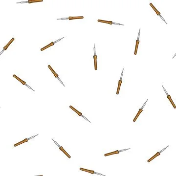Pattern lead soldering iron cartoon vector Stock Illustration