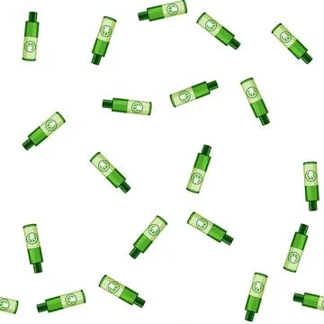 Pattern leaf aloe vera cosmetic cartoon vector イラスト素材