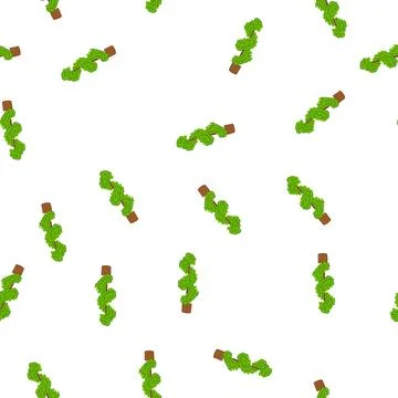 Pattern leaf artificial plant cartoon vector Stockillustratie