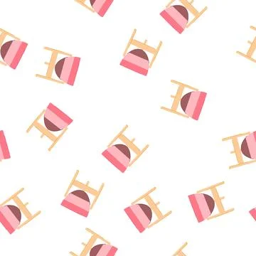 Pattern leaf flower pot cartoon vector Illustrazione stock