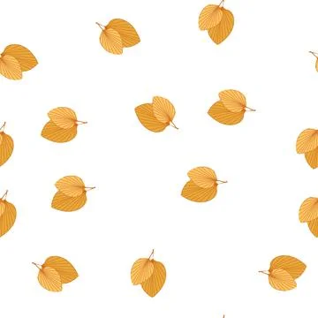 Pattern leaf gold leaves cartoon vector Stock Illustration