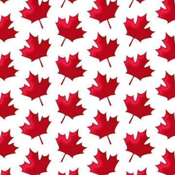 Pattern of leafs maple canada 스톡 일러스트