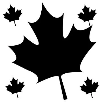 Pattern of leafs maple canada Illustrazione stock