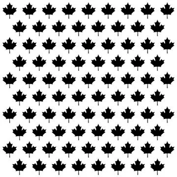Pattern of leafs maple canada Stock Illustration