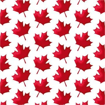 Pattern of leafs maple canada 스톡 일러스트