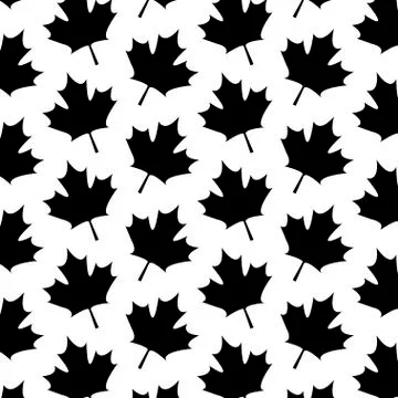 Pattern of leafs maple canada Illustrazione stock