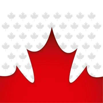 Pattern of leafs maple canada Illustrazione stock