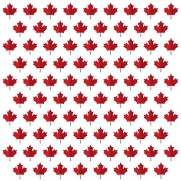 Pattern of leafs maple canada Illustrazione stock