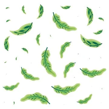 Pattern of leafs naturals 스톡 일러스트