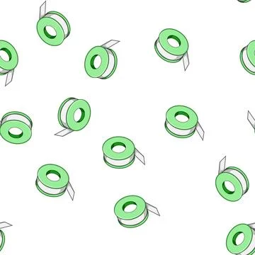 Pattern leakproof pipe seal tape cartoon vector Stock Illustration