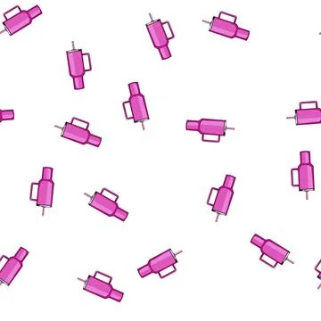 Pattern leakproof water bottle reusable cartoon vector Stock Illustration