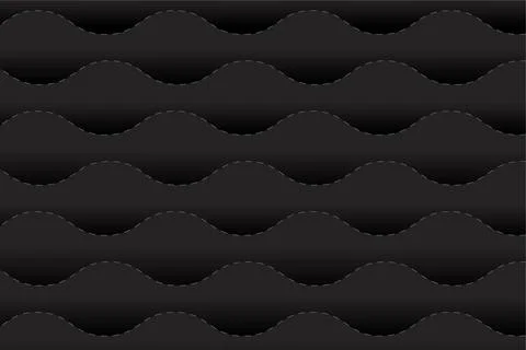 Pattern of leather seats in black tones, gradient abstract background イラスト素材
