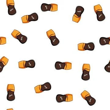 Pattern leather shoe polish cream cartoon vector Stock Illustration