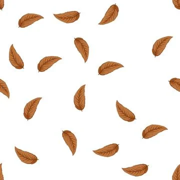 Pattern leaves autumn leaf cartoon vector Stockillustratie