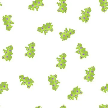Pattern leaves garden shrub cartoon vector Stock Illustration