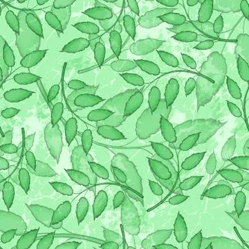 Pattern With Leaves Stock Illustration