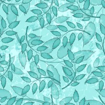 Pattern With Leaves Stock Illustration