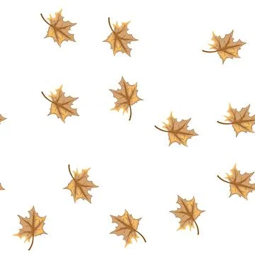 Pattern leaves maple leaf cartoon vector 스톡 일러스트
