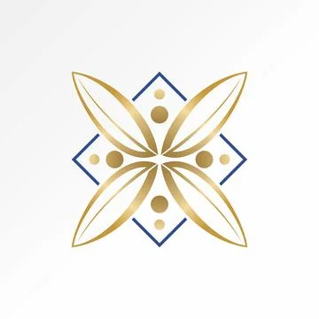 Pattern leaves spin rotate nature leaf ornament texture print art decor style イラスト素材