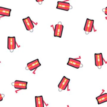 Pattern led hand crank flashlight cartoon vector 스톡 일러스트
