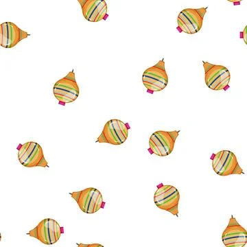 Pattern leisure spinning top toy cartoon vector Illustrazione stock
