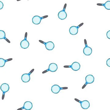Pattern lens reading magnifier cartoon vector Illustrazione stock