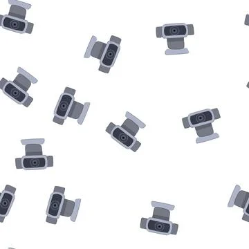 Pattern lens web camera cartoon vector Stockillustratie
