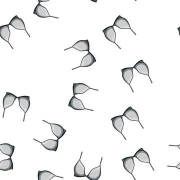 Pattern lette bra modern cartoon vector Stock Illustration
