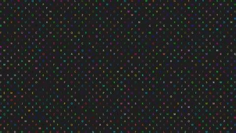 The pattern of the letters. Background with alphabet. Stock Illustration