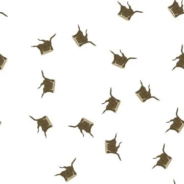 Pattern life stump cartoon vector Stock Illustration